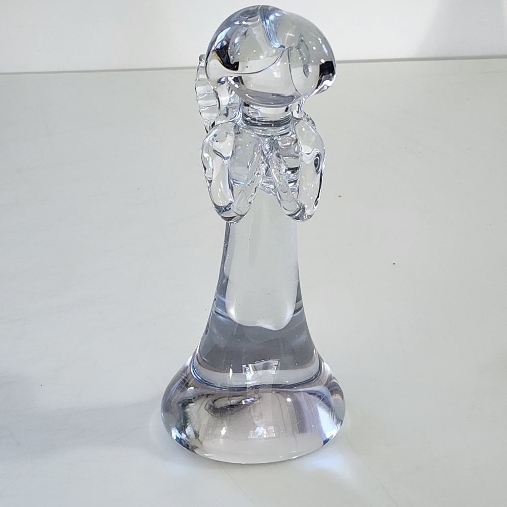 Vintage Art Glass Angel Figure Handcrafted Signed Lyn78 Holiday Decor - Picture 4 of 16